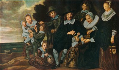 A Family Group in a Landscape by Frans Hals