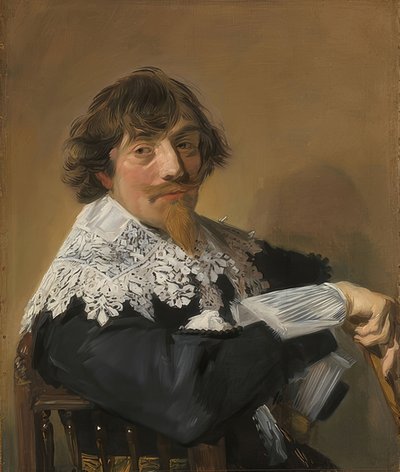 Portrait of a Man. Circa 1635 by Frans Hals