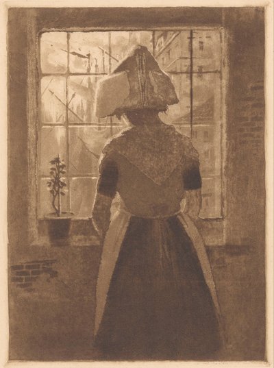 Zeeland Girl at Window by Frans Hermesdorf