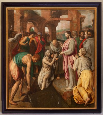 Resurrection of Lazarus by Frans I Pourbus