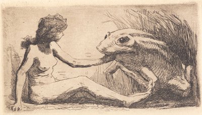 The Girl with the Frog by Frans Schwartz