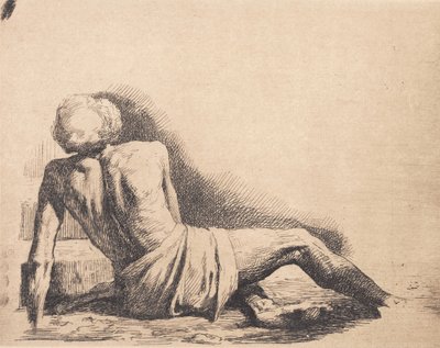 Test Plate: Lying Man by Frans Schwartz