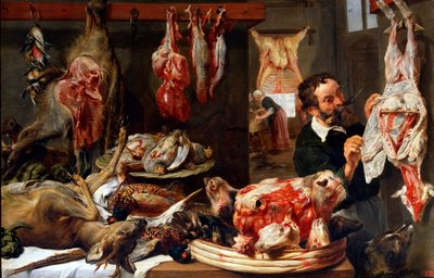 A Butcher Shop, 1630s by Frans Snyders or Snijders