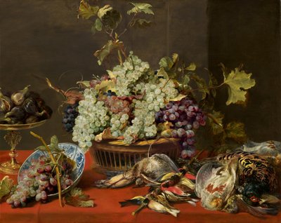 Still Life with Grapes and Game by Frans Snyders