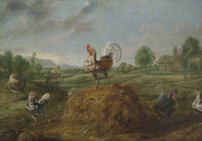 The Cock and The Pearl by Frans Snyders or Snijders