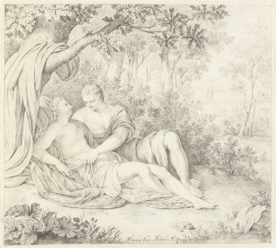 Lovers under a Tree by Frans van Mieris (II)