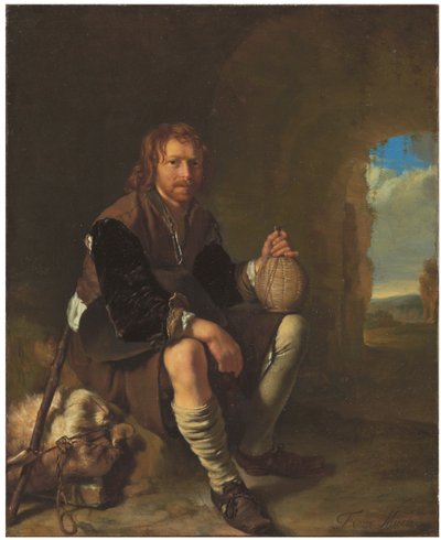 A Traveller at Rest by Frans van Mieris