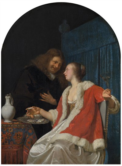 The Oyster Meal by Frans van Mieris the Elder