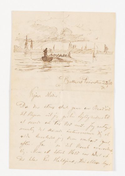 View from Prøvestenen Towards Copenhagen by Frants Henningsen