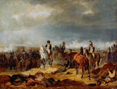 Napoleon on the Battlefield by Franz Adam