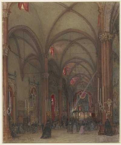 Interior of the Cathedral in Verona by Franz Alt