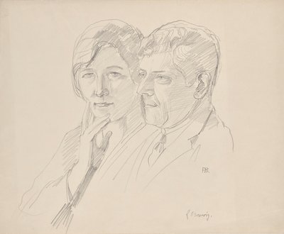 Grete Wagner-Barwig and Dr. Josef Wagner by Franz Barwig d. Ä.