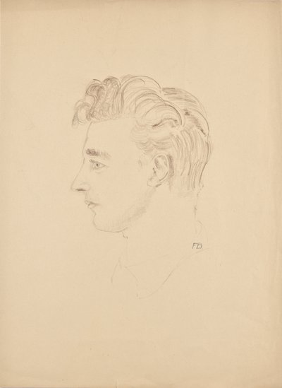 Portrait Study of Franz Barwig the Younger by Franz Barwig d. Ä.