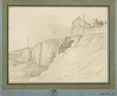 House over Cliffs (Bridge) by Franz Edmund Weirotter