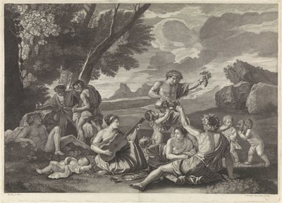 Landscape with Bacchantes by Franz Ertinger