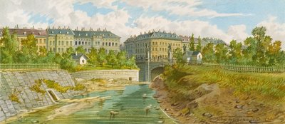 The Elisabeth Bridge over the Wien River by Franz Gerasch