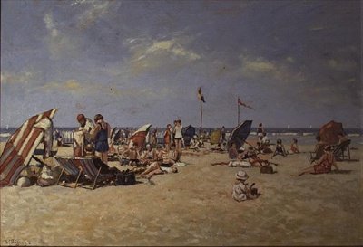 Sunbathing by Franz Helfferich