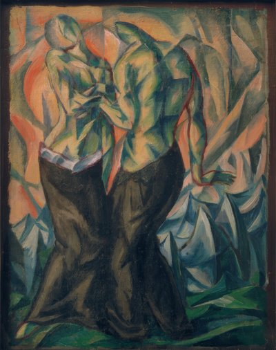 Two Figures by Franz Henseler