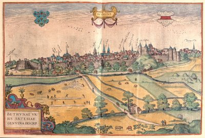 Bethune in Pas de Calais, France (engraving) by Franz Hogenberg