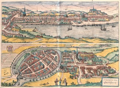 Flensburg and Itzehoe, Germany by Franz Hogenberg