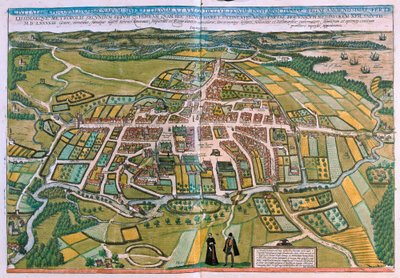 The Episcopal City of Odense, Denmark by Franz Hogenberg