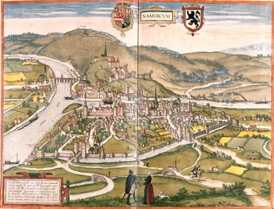 View of Namur, Belgium by Franz Hogenberg
