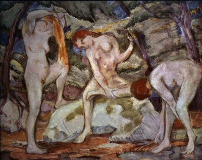 Bathers – 1910 by Franz Marc