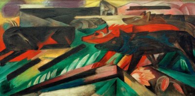 The Wolves (Balkan War) by Franz Marc