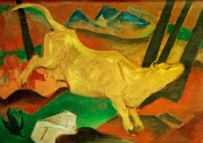 The Yellow Cow by Franz Marc