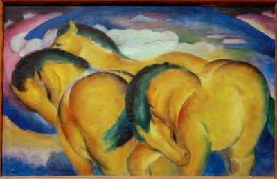 The Little Yellow Horses by Franz Marc