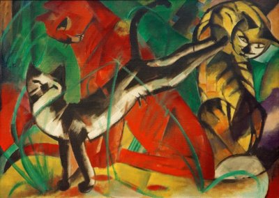 Three Cats by Franz Marc