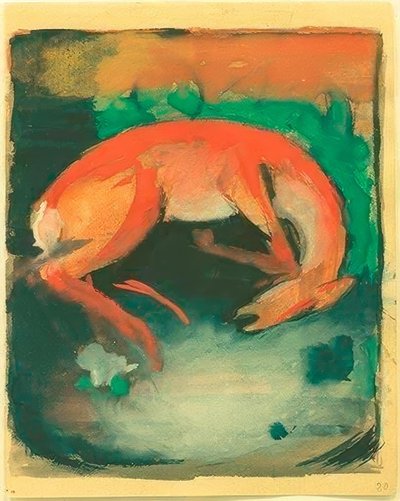 Killed Deer by Franz Marc