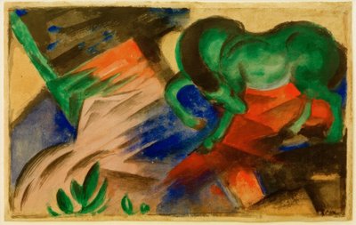 Green Horse by Franz Marc