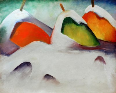 Squatting in the Snow by Franz Marc