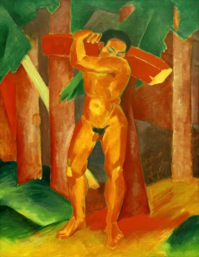 Wood Carrier by Franz Marc
