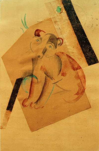 Dog in Anticipation by Franz Marc