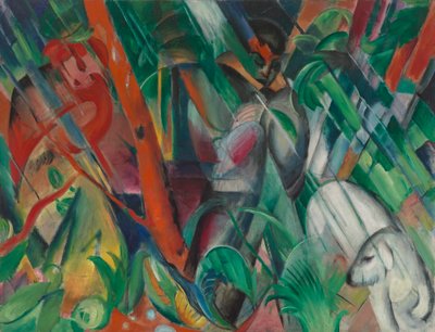 In the Rain by Franz Marc