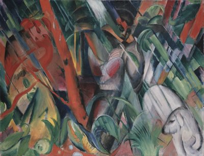In the Rain by Franz Marc