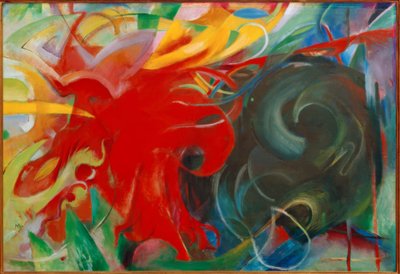Fighting Forms (Abstract Forms I) by Franz Marc
