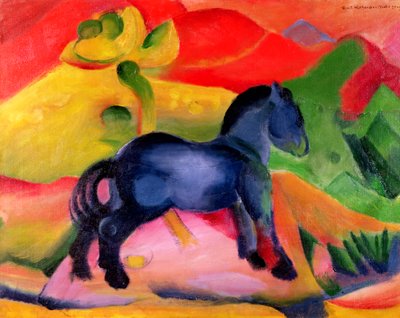 Little Blue Horse, 1912 by Franz Marc