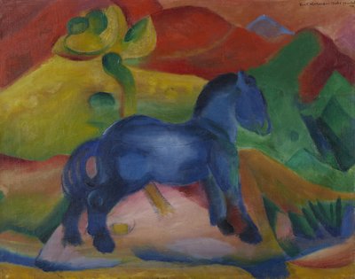 Little Blue Horse, 1912 by Franz Marc