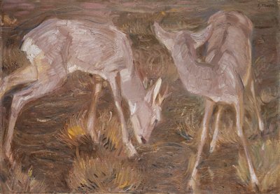 Deer at Dusk by Franz Marc