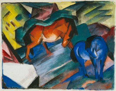 Red and Blue Horse by Franz Marc