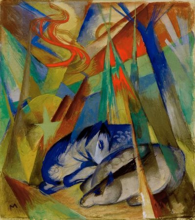 Sleeping Animals by Franz Marc