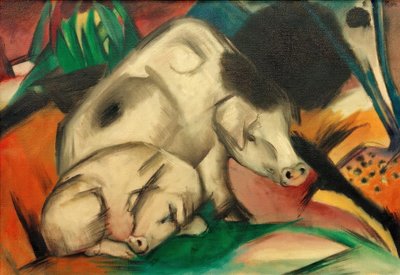 Pigs (Sow) by Franz Marc