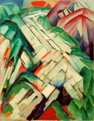 Rocky Path (Mountains / Landscape) by Franz Marc