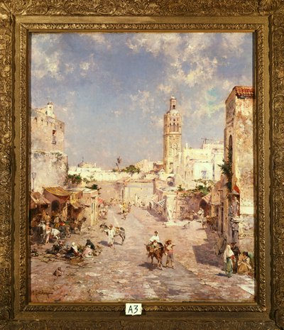 Figures in a Moorish Town by Franz Richard Unterberger
