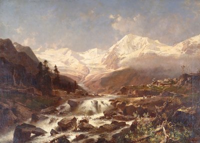 Koenigspitze-Tirol, 1877 by Franz Richard Unterberger