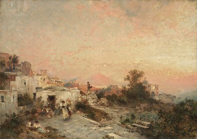 La Tarantella, Posilipo, Naples, c.1895 by Franz Richard Unterberger