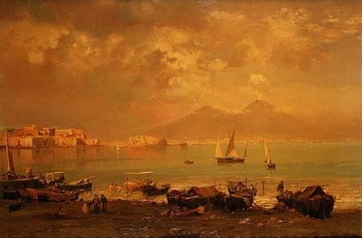 The Bay of Naples by Franz Richard Unterberger